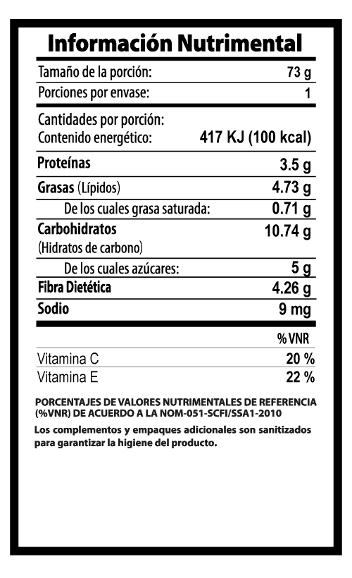 jicama vegibite tabla nutrimental vegetalistos